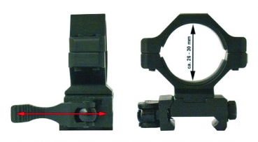 Aluminium-Schnell-Wechsel-Montage Ø26-30 mm 21,5 mm Prismen 19140 Lensolux
