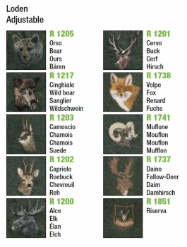 Gewehrriemen aus Loden - grün - Stickerei BÄR - Riserva -Artikel R1205