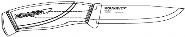 Morakniv Gürtelmesser Companion - blau - MORAKNIV - Artikel 11824-blau