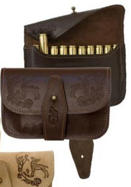 Guertel-Patronentasche - Leder - braun - Artikel FP-1n